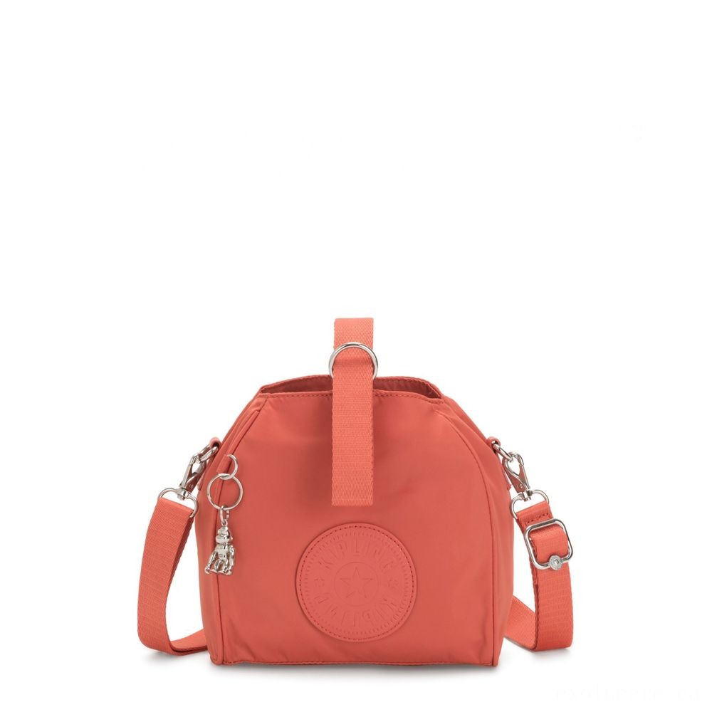 August Back to School Sale - Kipling IMMIN Small Handbag Soft Orange - Closeout:£32