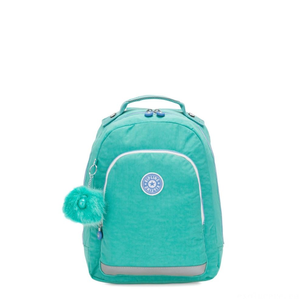 Kipling Course ROOM S Tiny backpack along with laptop protection Deep Aqua C.