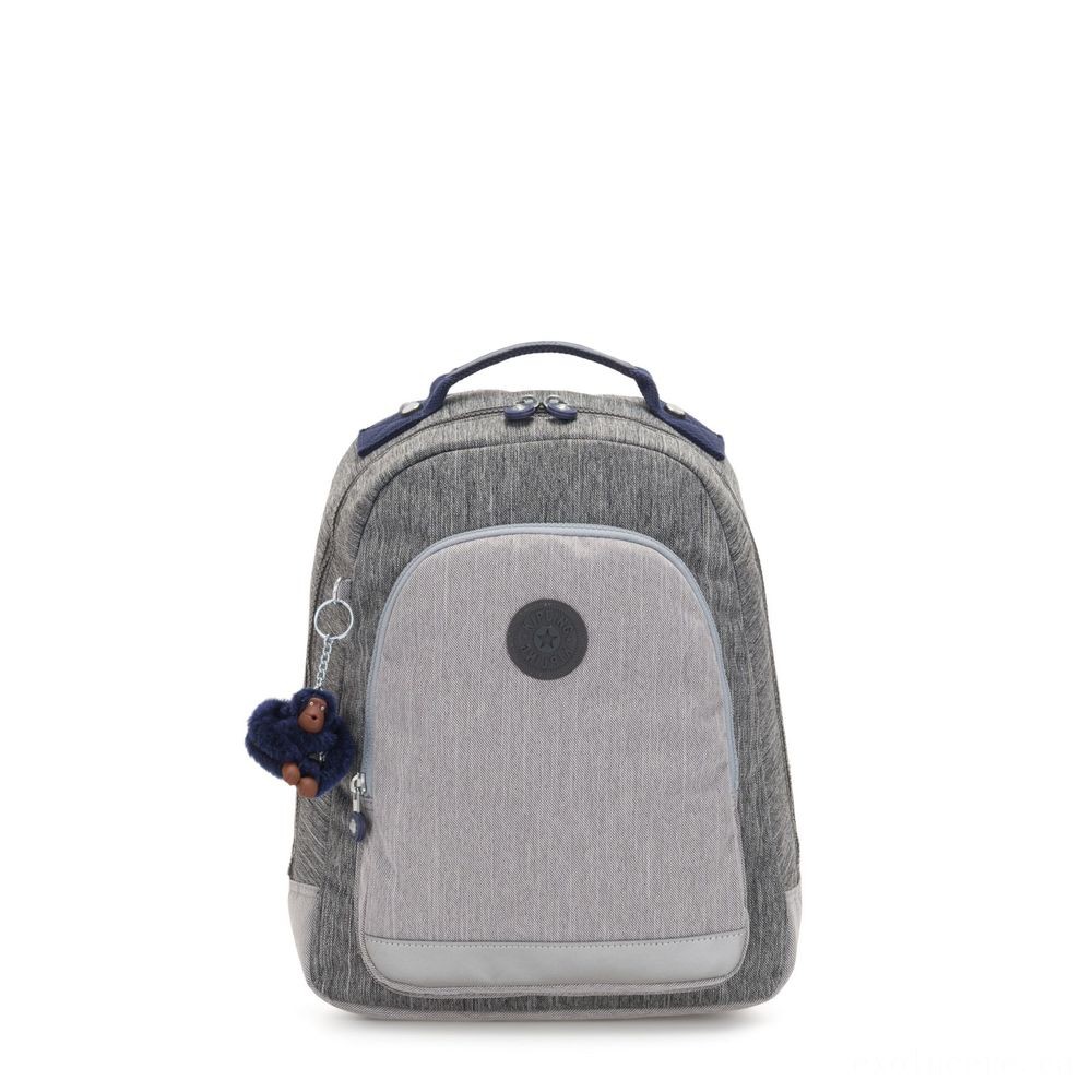 Kipling Training Class AREA S Small bag with laptop pc defense Ash Denim Bl.