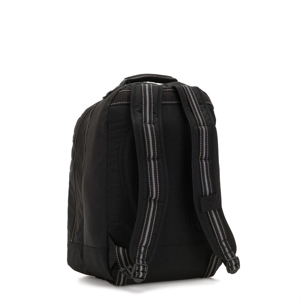 Kipling CLASS space Sizable backpack with laptop pc defense Accurate Black.