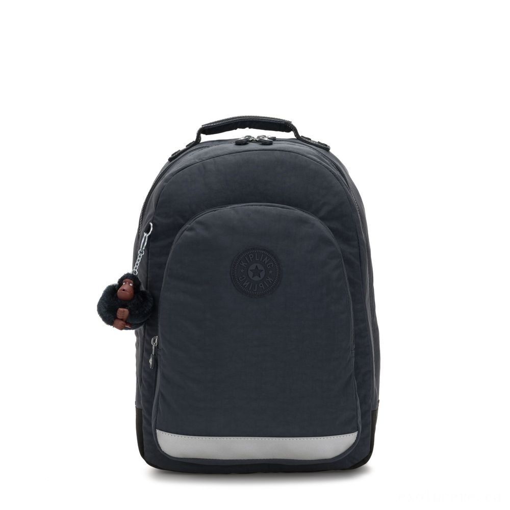 Kipling lesson area Sizable knapsack along with notebook defense Correct Navy.