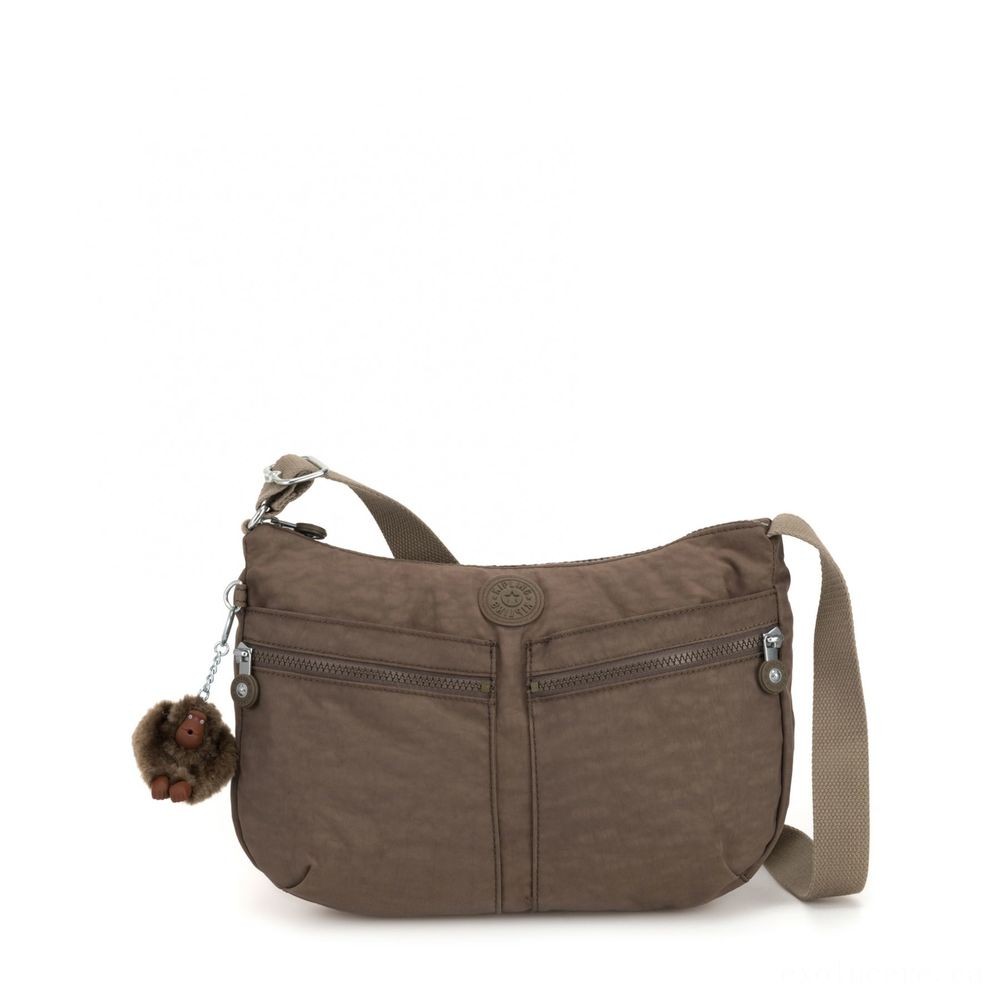 Independence Day Sale - Kipling IZELLAH Channel Around Body Handbag True Beige - Steal-A-Thon:£33