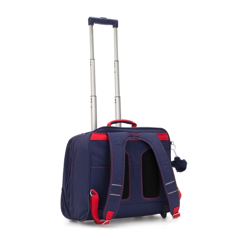 Super Sale - Kipling CLAS DALLIN Sizable Schoolbag with Notebook Defense Polished Blue C. - Cyber Monday Mania:£74