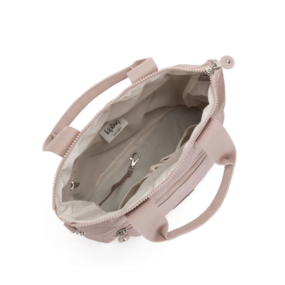 Kipling ELEVA Shoulderbag with Completely Removable and Adjustable Strap Metallic Rose