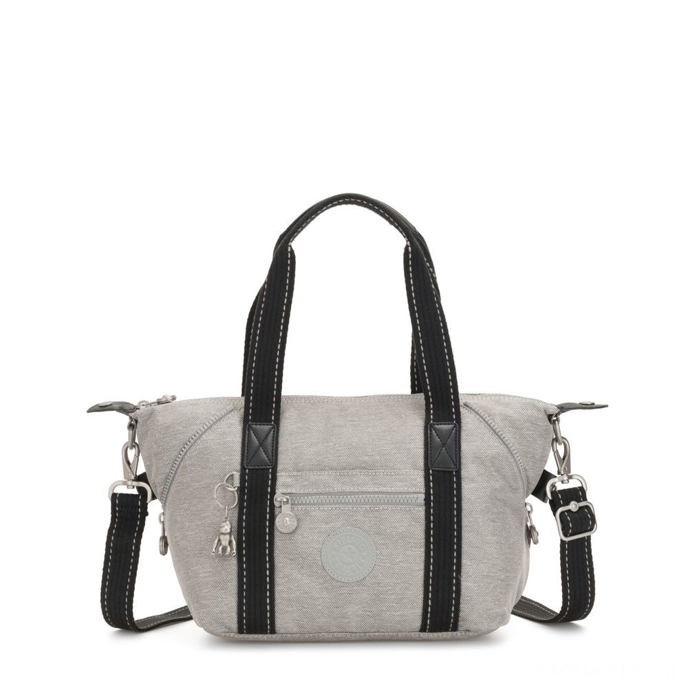 Kipling Craft MINI Handbag Chalk Grey.