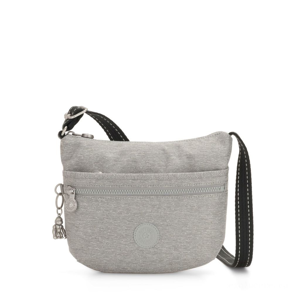 Halloween Sale - Kipling ARTO S Cross Body System Handbag Chalk Grey - Father's Day Deal-O-Rama:£21[cobag6293li]