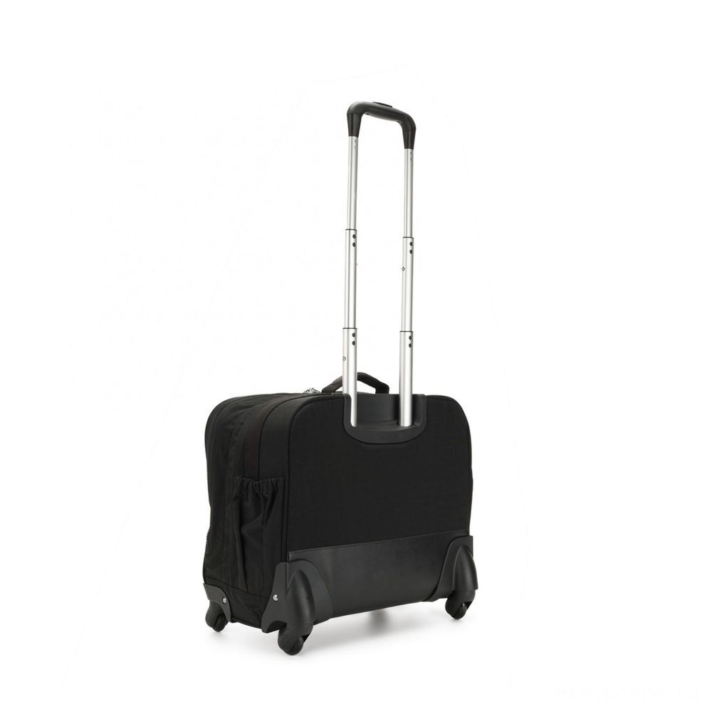 Closeout Sale - Kipling MANARY 4 Wheeled Bag along with Notebook defense Correct Black. - Online Outlet X-travaganza:£80[cobag6306li]