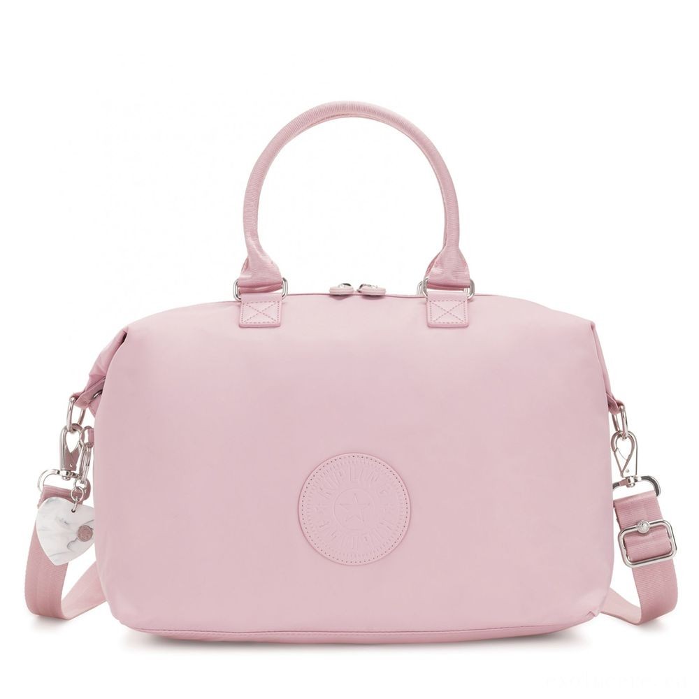 Kipling TIRAM Medium Shoulderbag along with tablet security Faded Pink.