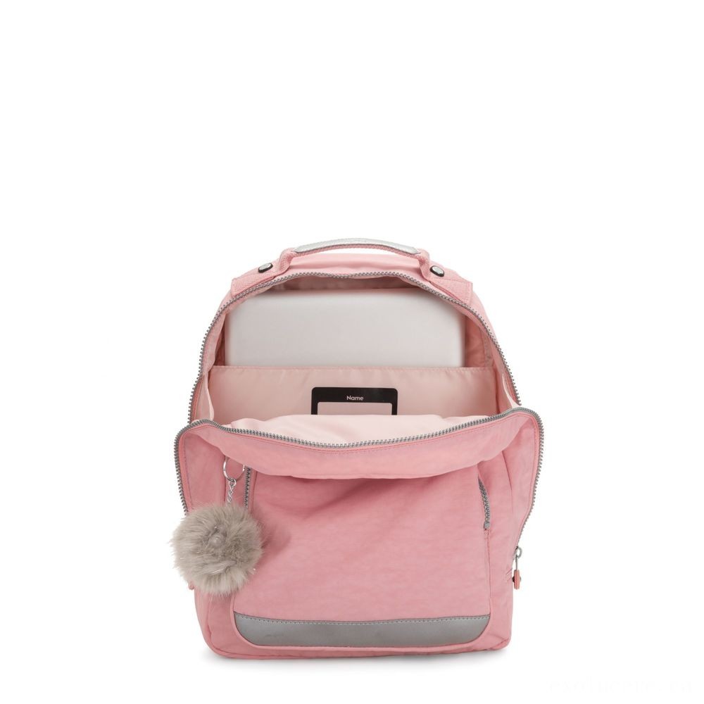 Kipling CLASS ROOM S Small knapsack with notebook security Bridal Rose.