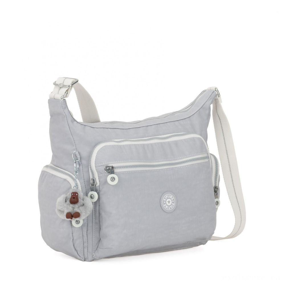 Kipling GABBIE Medium Shoulder Bag Energetic Grey Bl