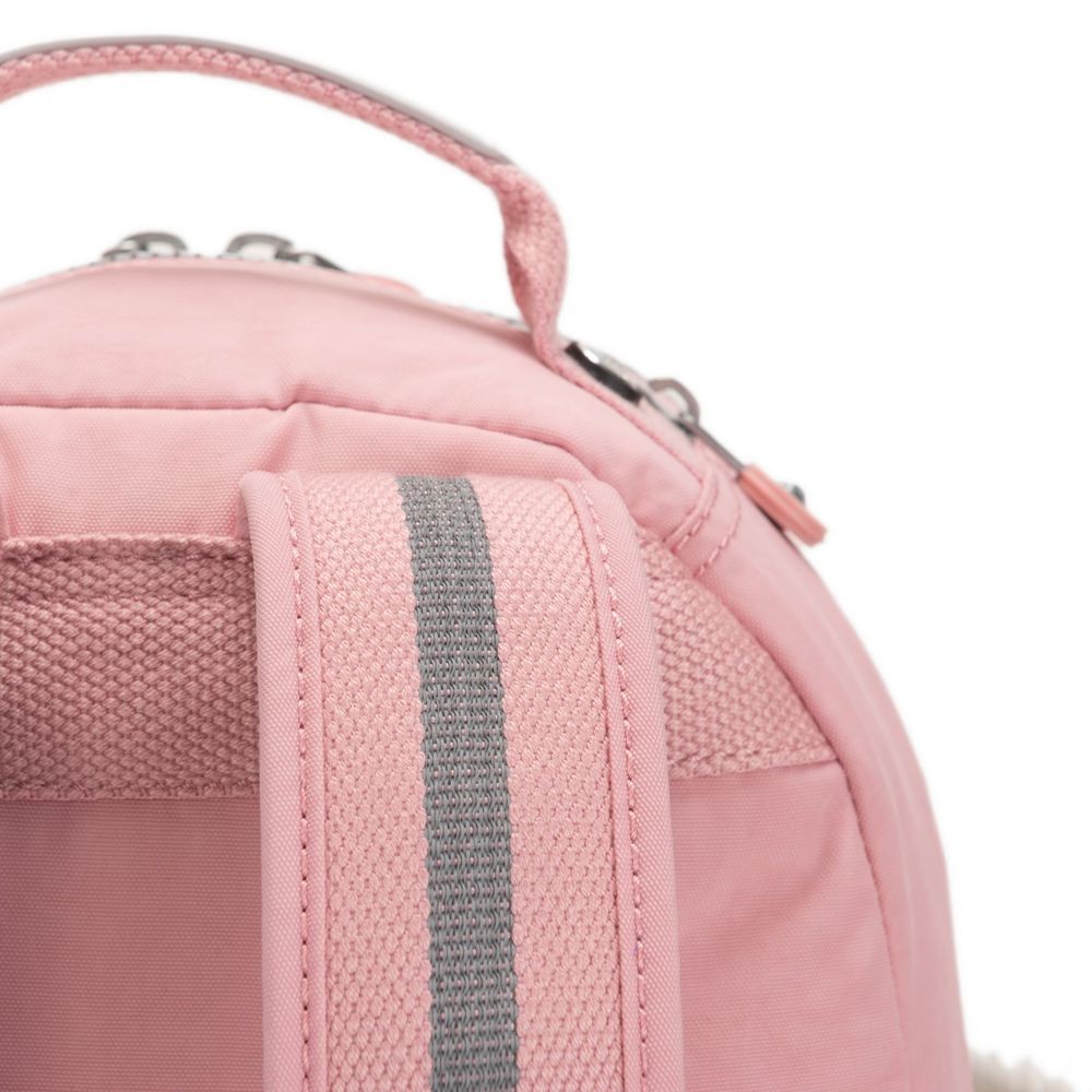 Kipling SEOUL S Little backpack along with tablet protection Bridal Rose.