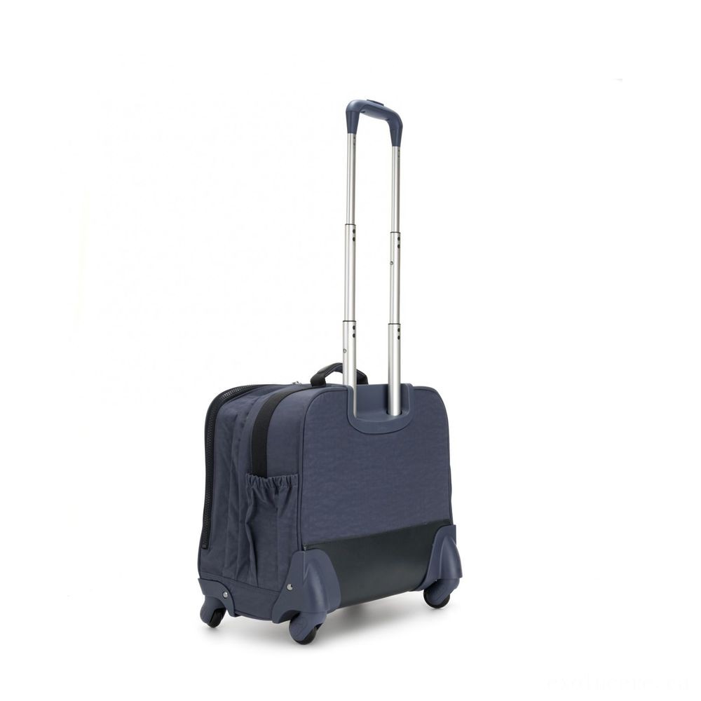 Kipling MANARY 4 Wheeled Bag with Notebook security Accurate Denims.