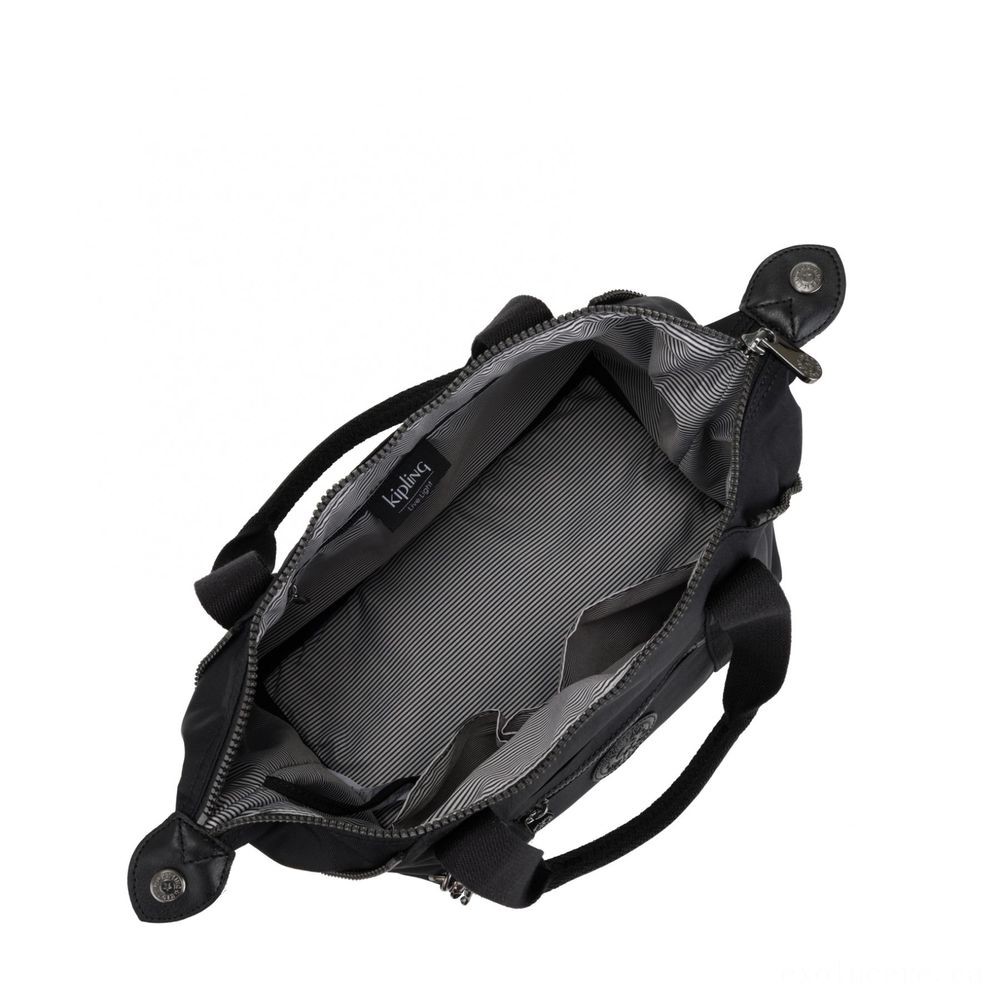 Kipling Fine Art MINI Mini Tote Bag along with Easily-removed Shoulder Band Rich Black.