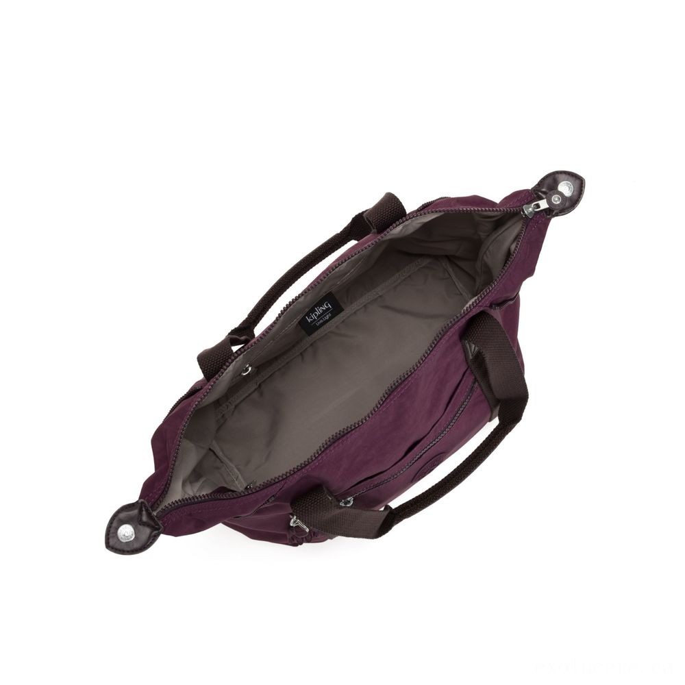 Winter Sale - Kipling Craft Handbag Black Plum - Deal:£35[jcbag6363ba]