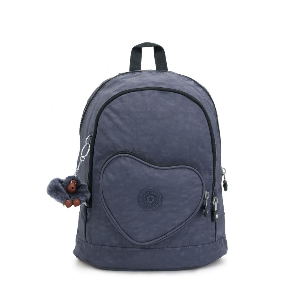 Best Price in Town - Kipling Center bag Youngsters backpack Correct Denims. - Blowout:£32