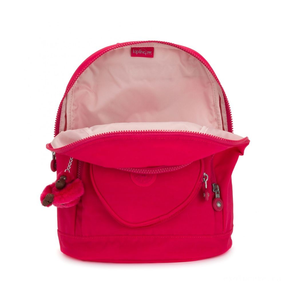 July 4th Sale - Kipling Center knapsack Youngsters backpack Accurate Pink. - Summer Savings Shindig:£33