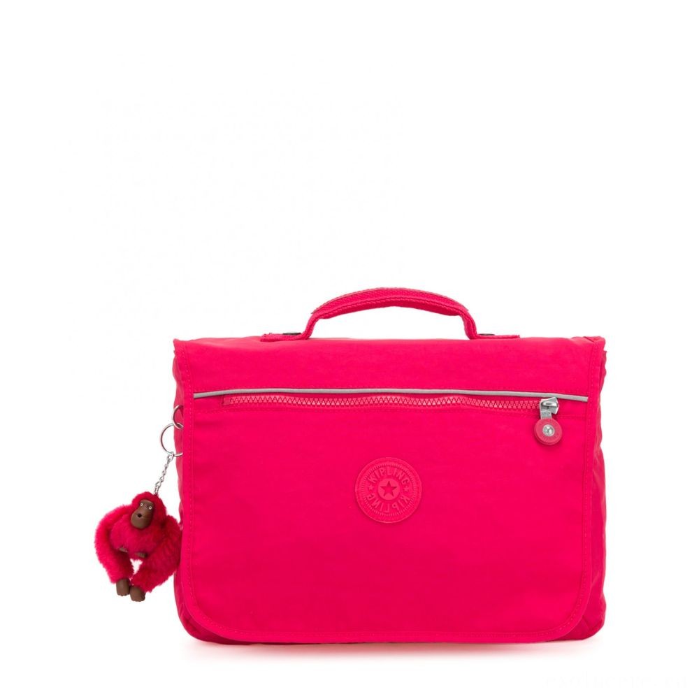 Kipling NEW College Channel Schoolbag Correct Pink.