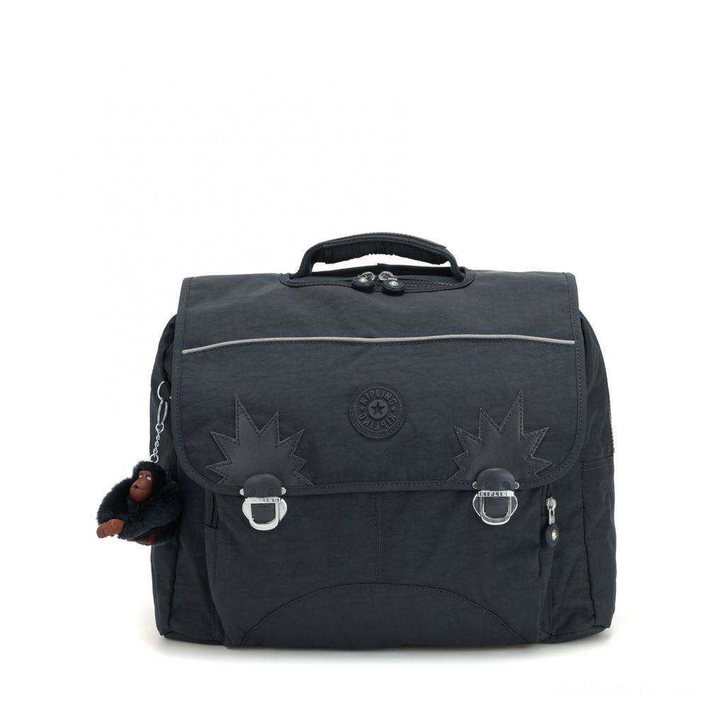 Kipling INIKO Tool Schoolbag along with Padded Shoulder Straps Accurate Naval Force.