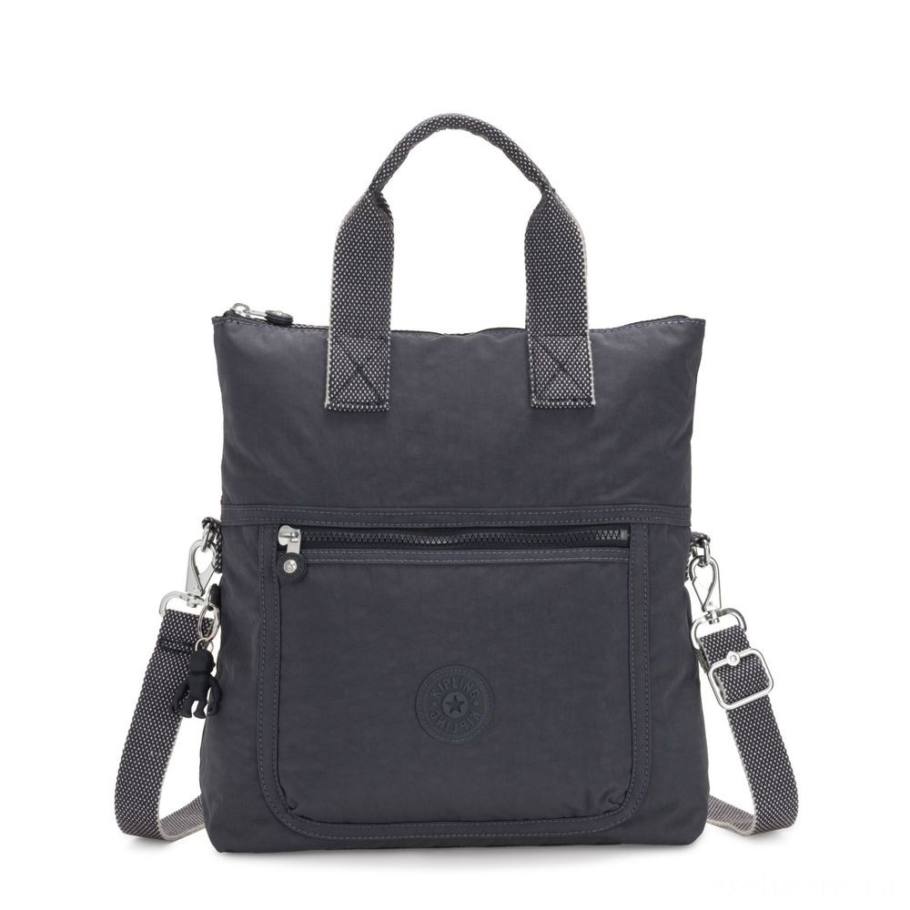 Kipling ELEVA Shoulderbag with Completely Removable as well as Modifiable Strap Evening Grey