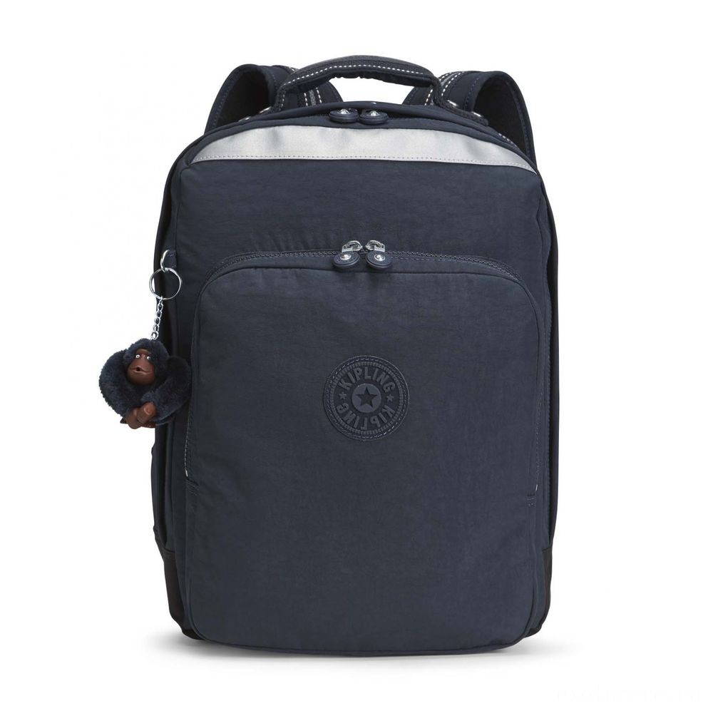 Kipling University UP Big Bag Along With Laptop Pc Defense Accurate Navy.