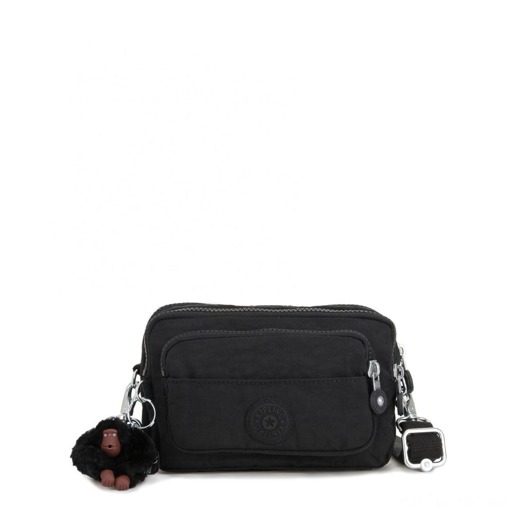 Loyalty Program Sale - Kipling MULTIPLE Midsection Bag Convertible to Purse Real Black. - Deal:£32