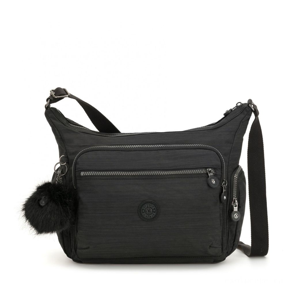 Kipling GABBIE Medium Shoulder Bag Real Dazz Black