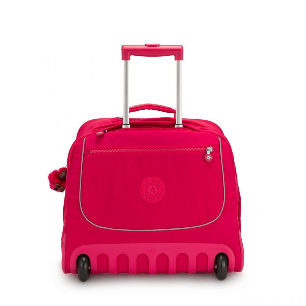 Kipling CLAS DALLIN Huge Schoolbag along with Laptop Computer Protection True Pink.