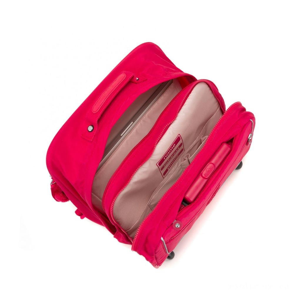 Independence Day Sale - Kipling CLAS DALLIN Big Schoolbag along with Laptop Pc Protection Real Pink. - Boxing Day Blowout:£77[nebag6392ca]