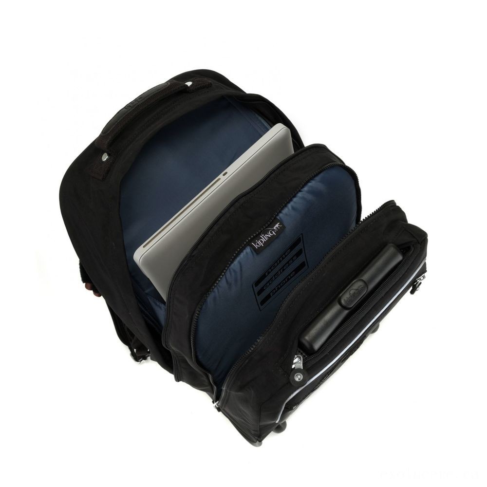 Kipling CLAS SOOBIN L Huge Backpack along with Laptop Defense Correct Black.
