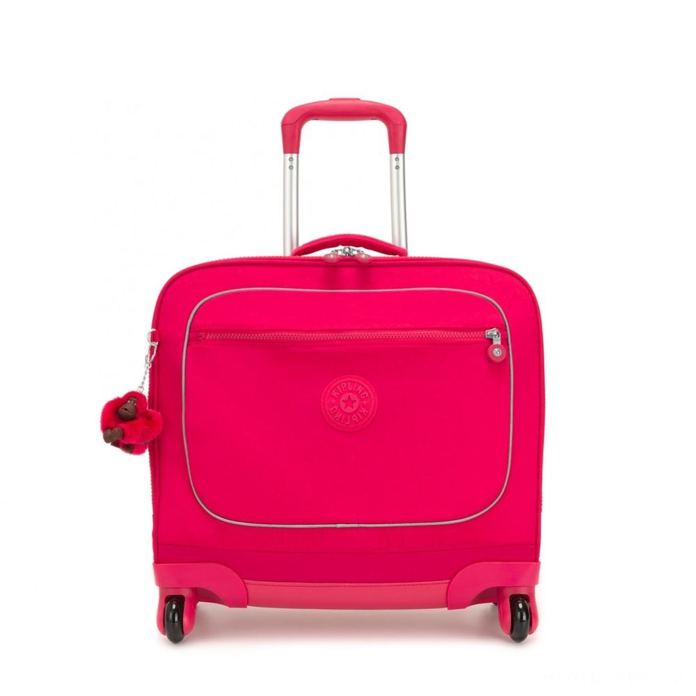 Kipling MANARY 4 Wheeled Bag along with Laptop computer defense Correct Pink.