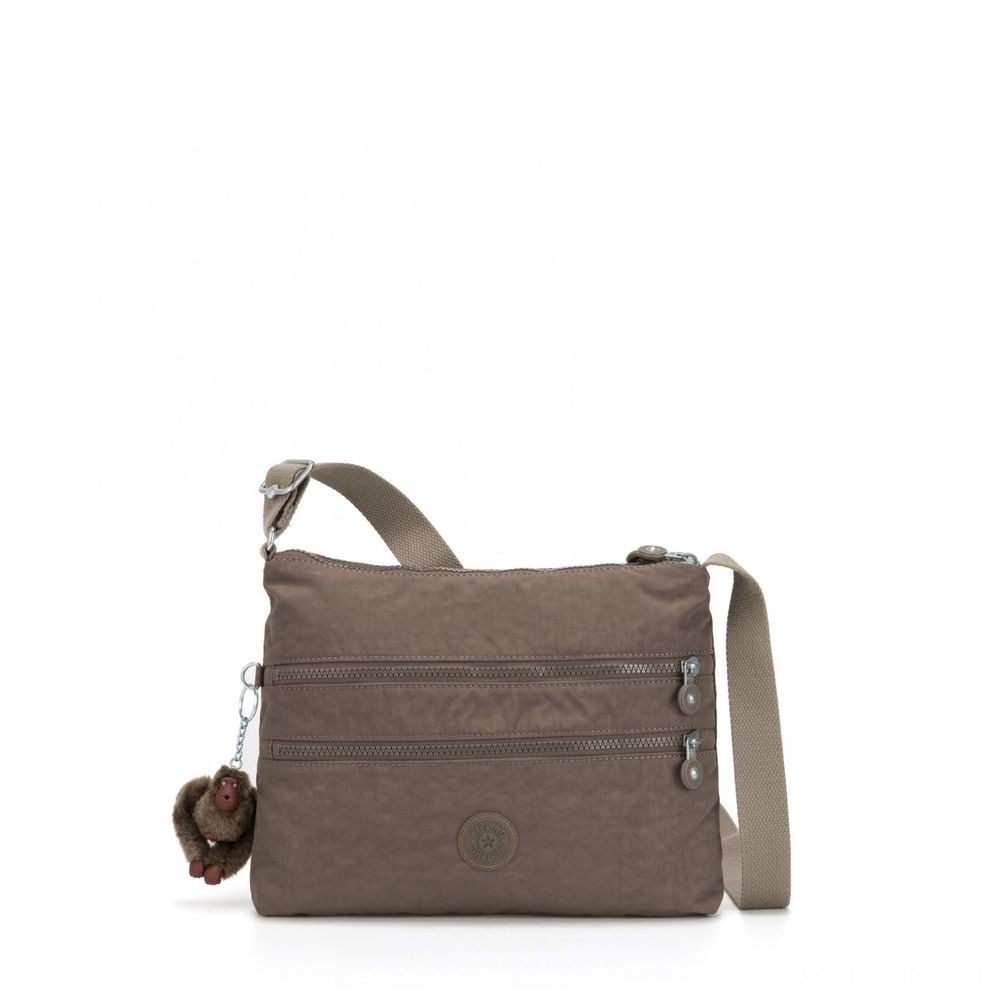 Mother's Day Sale - Kipling ALVAR Channel Handbag Across Body System Accurate Light Tan - Reduced:£36[chbag6409ar]