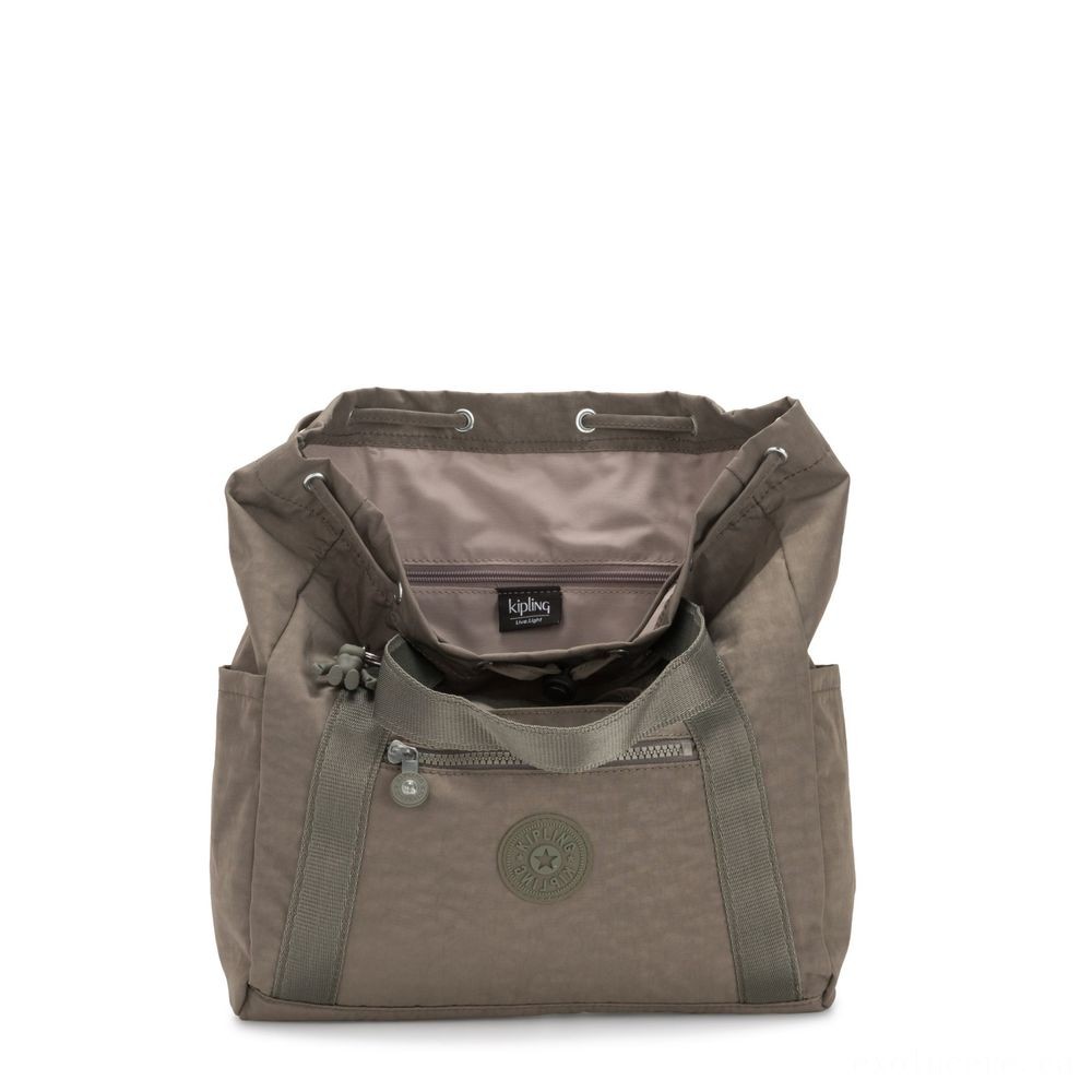 Kipling Craft BACKPACK S Small Drawstring Backpack Seagrass.
