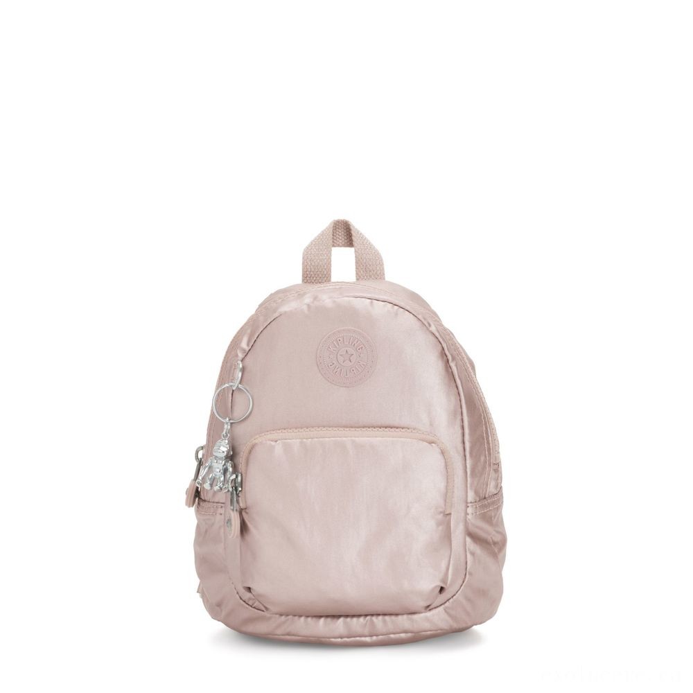  Kipling GLAYLA Bonus little 3-in-1 Backpack/Crossbody/Handbag Metallic Rose Giving