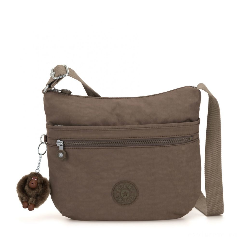 End of Season Sale - Kipling ARTO Handbag Throughout Body Correct Light Tan - One-Day:£35[chbag6427ar]