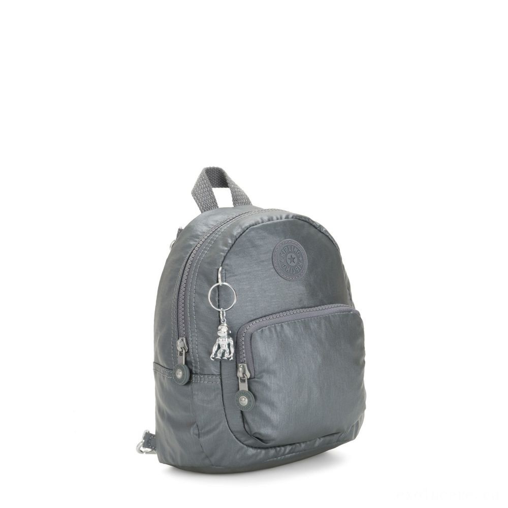  Kipling GLAYLA Add-on tiny 3-in-1 Backpack/Crossbody/Handbag Steel Grey Gifting