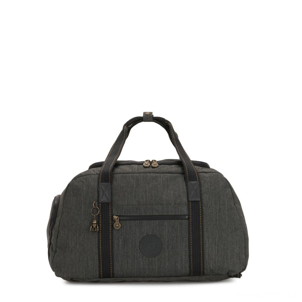 Kipling PALERMO Big Duffle Bag with Modifiable Backpack Straps Black Indigo.