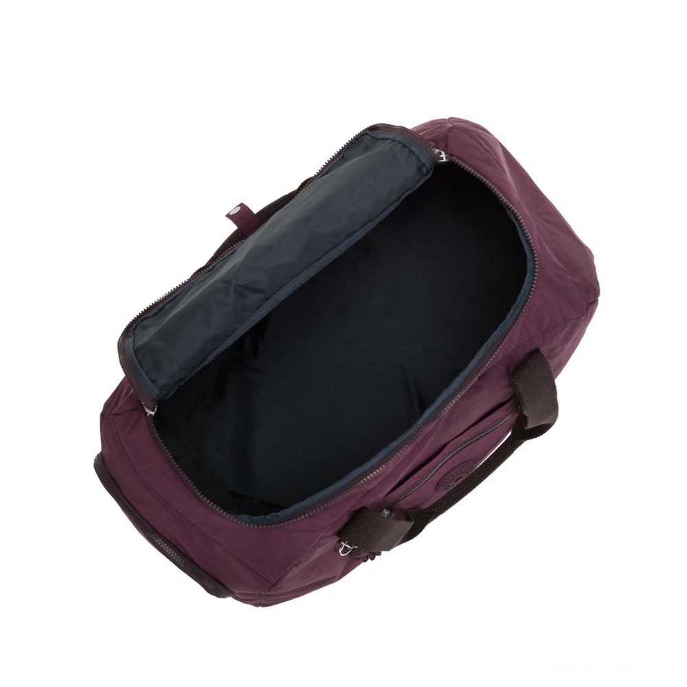 Kipling PALERMO Sizable Duffle Bag with Modifiable Bag Straps Dark Plum.