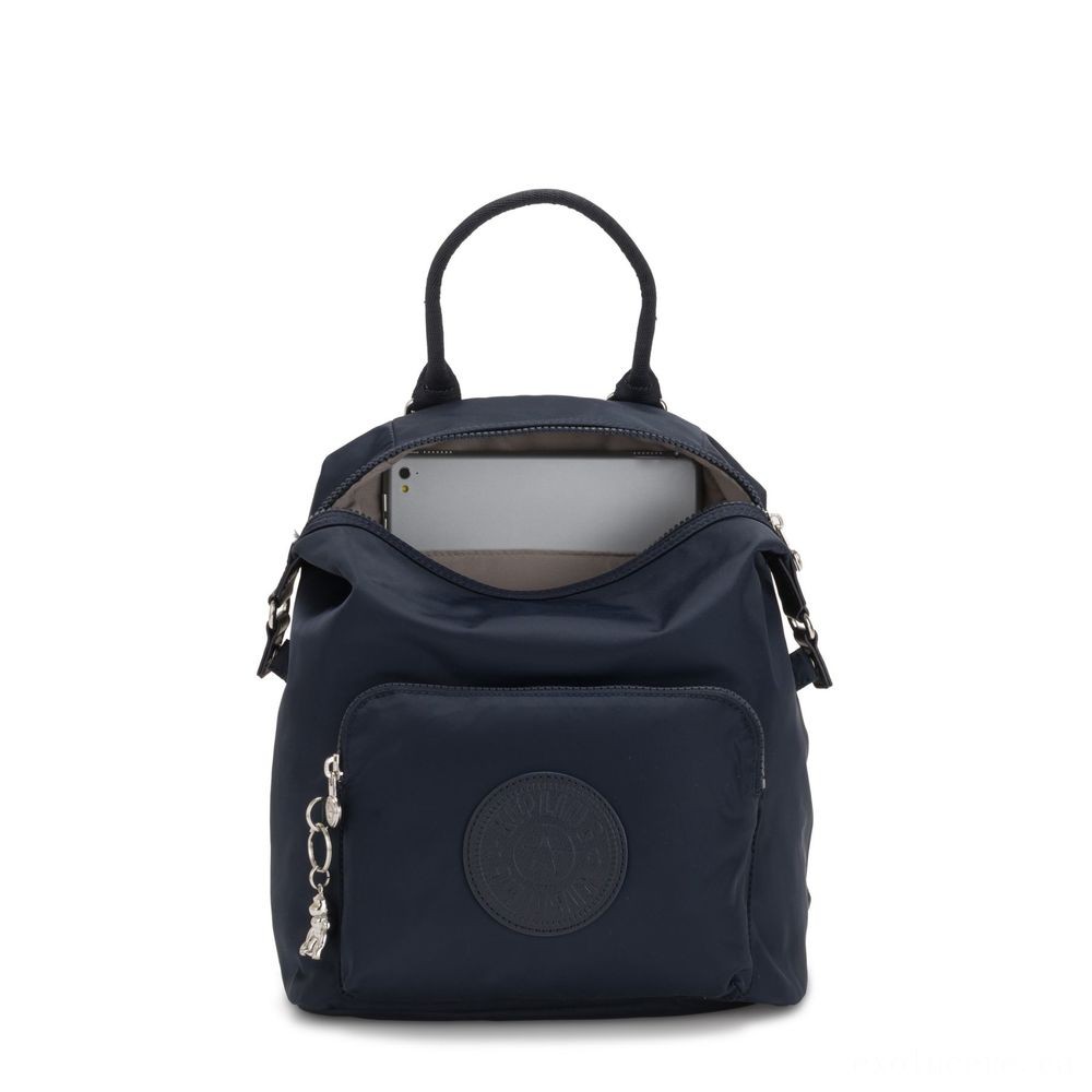 Kipling NALEB Small Knapsack along with tablet sleeve Real Blue Twill.