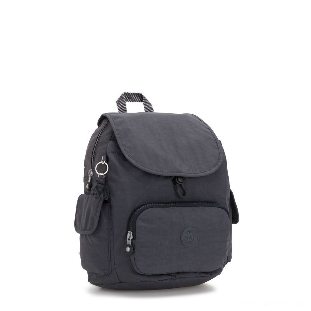 July 4th Sale - Kipling Area PACK S Little Backpack Night Grey. - Back-to-School Bonanza:£27[libag6479nk]