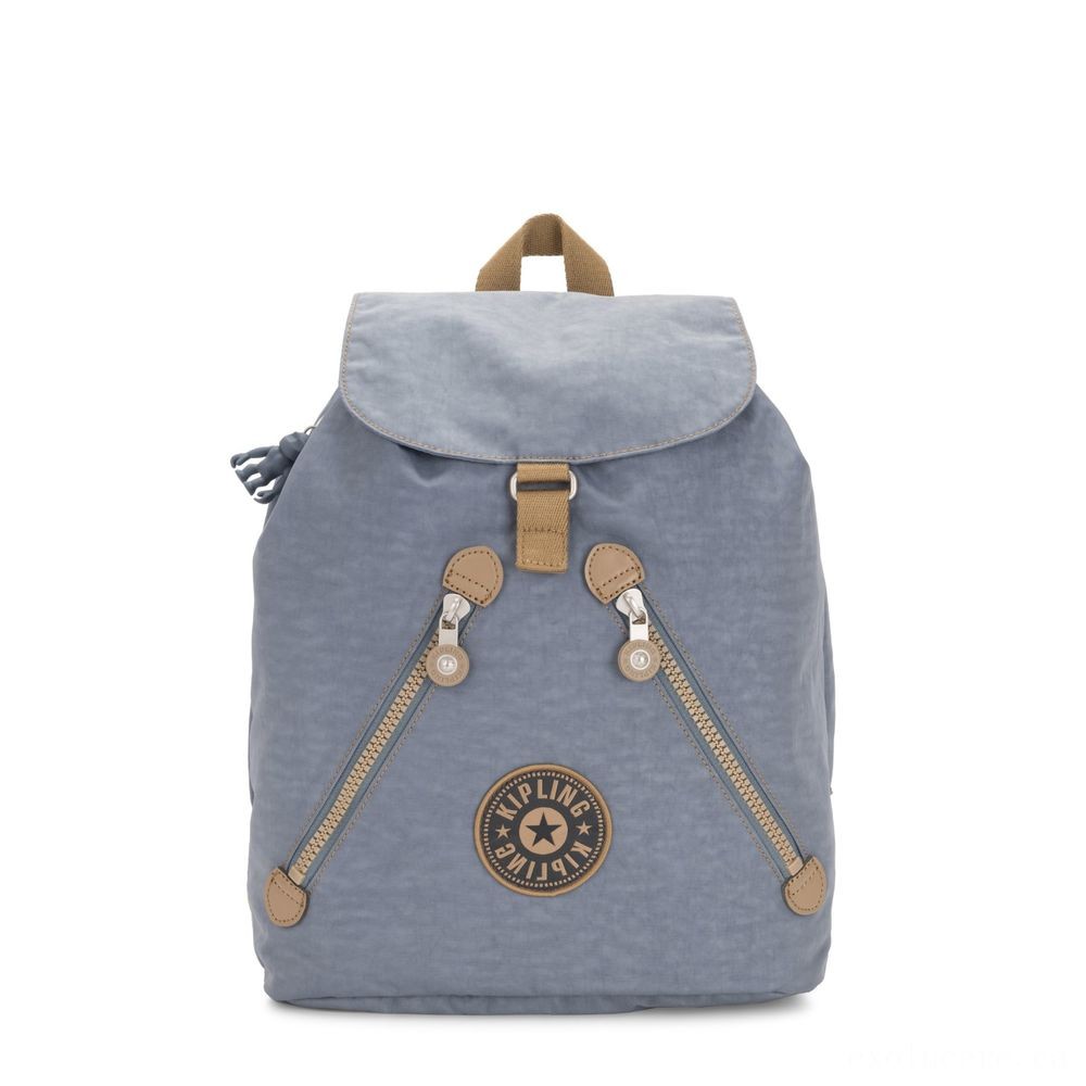 Kipling FUNDAMENTAL Medium backpack Stone Blue Block.