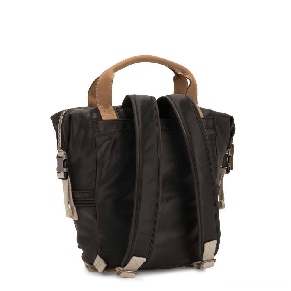 Kipling TSUKI S Little Bag along with semi detachable bands Delicate Black.