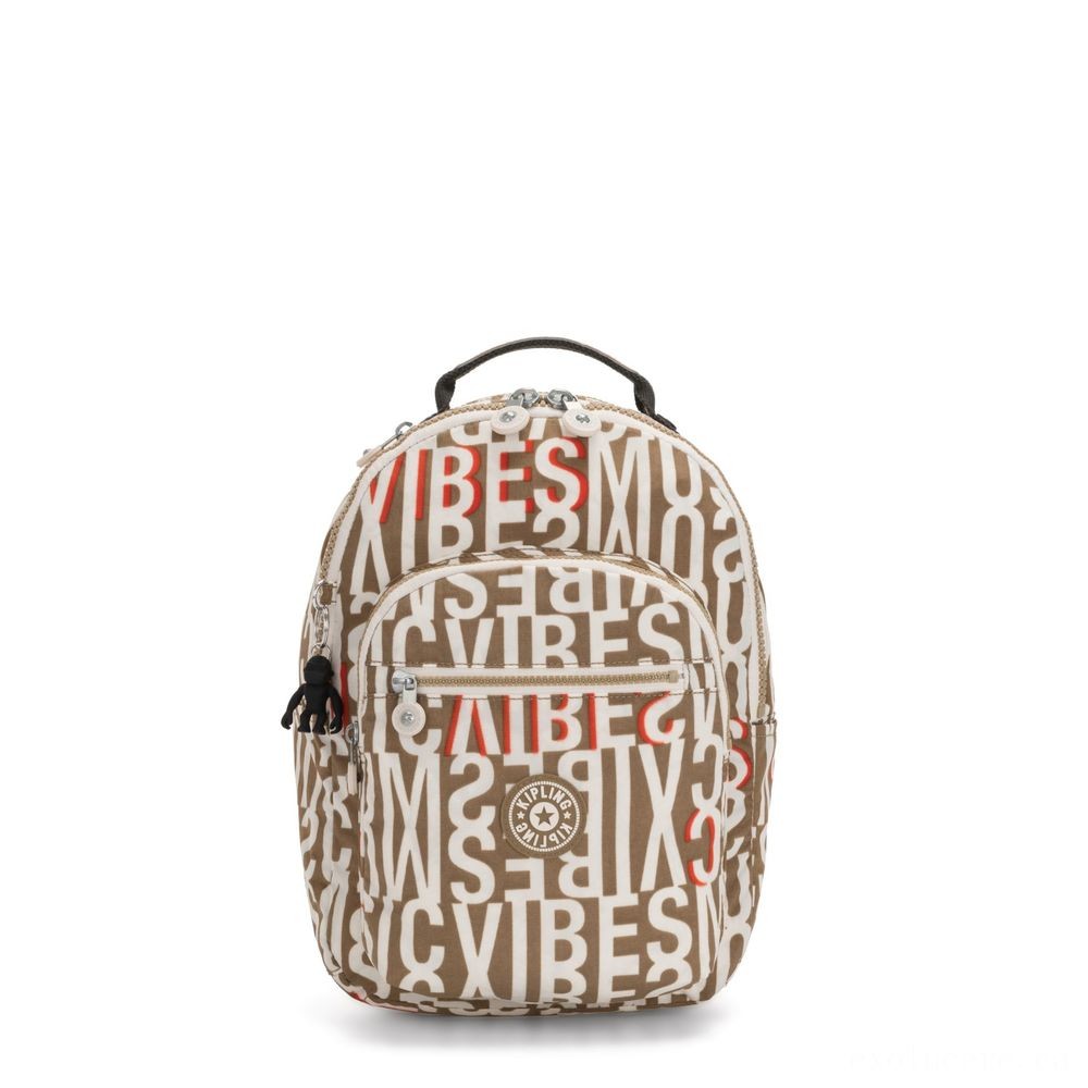 Pre-Sale - Kipling SEOUL S Small Backpack with Tablet Chamber Center Imprint. - End-of-Season Shindig:£39[ctbag6496pc]