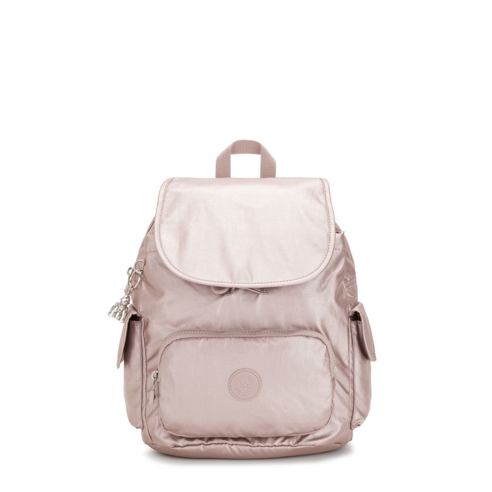Special - Kipling Area BUNDLE S Small Backpack Metallic Rose. - Sale-A-Thon Spectacular:£34