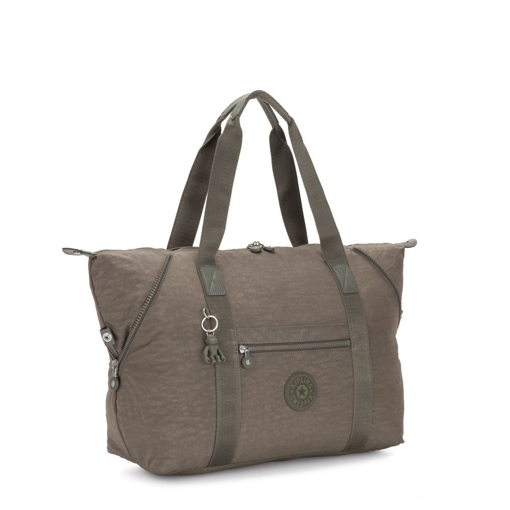 Kipling ART M Travel Tote With Cart Sleeve Seagrass