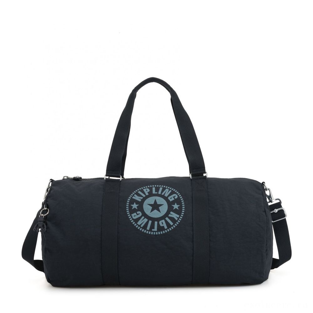 Kipling ONALO L Sizable Duffle Bag with Zipped Within Wallet Lively Navy.