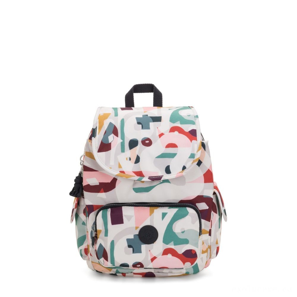 Online Sale - Kipling Area PACK S Little Backpack Popular Music Imprint. - Mid-Season:£34[libag6510nk]