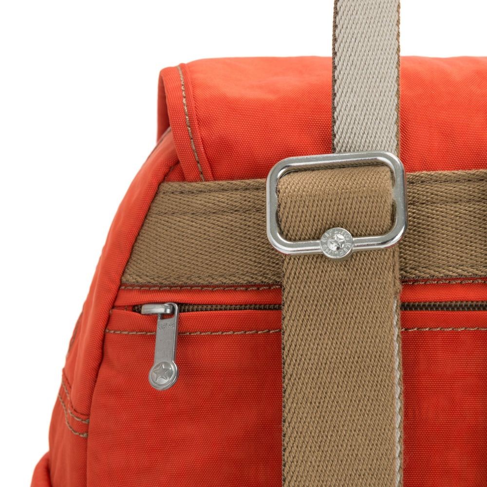 Father's Day Sale - Kipling Area KIT S Small Backpack Funky Orange Block. - Internet Inventory Blowout:£34