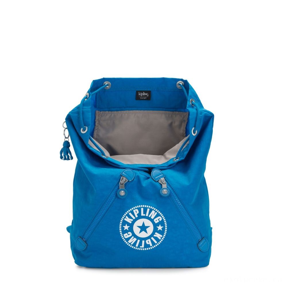 Free Gift with Purchase - Kipling FUNDAMENTAL NC Backpack along with 2 Zipped Pockets Methyl Blue Nc. - Summer Savings Shindig:£28[libag6519nk]