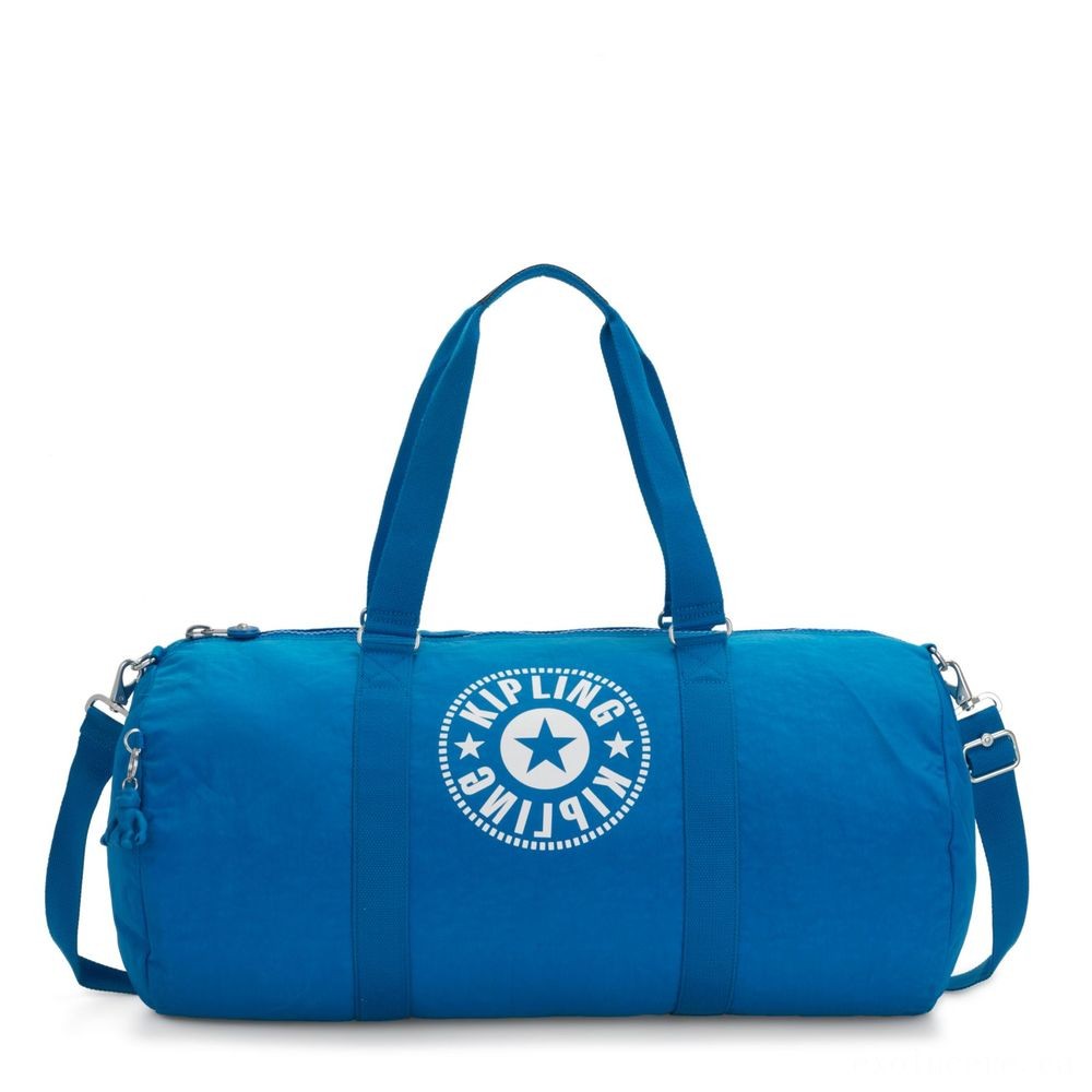All Sales Final - Kipling ONALO L Huge Duffle Bag along with Zipped Within Wallet Methyl Blue Nc. - Surprise:£36