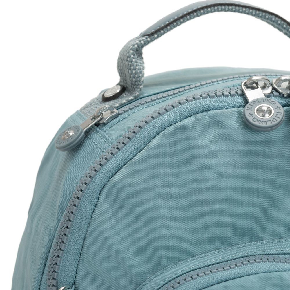 Going Out of Business Sale - Kipling SEOUL S Small Backpack with Tablet Computer Compartment Aqua Frost<br>. - X-travaganza:£32